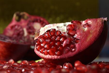 Beautiful and useful fruit. Garnet.