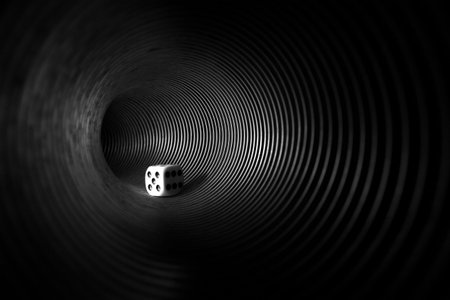 A pair of cubes close-up for table games and not only. Dice.の写真素材