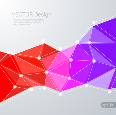 Polygon flat style colorful triangular vector background. Creative trendy design template. Polygonal backgrounds collection.のイラスト素材
