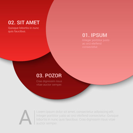 Stylish modern enumeration corporate multicolor background numbering report template mockup. Place your text and logo. Templates collection.のイラスト素材