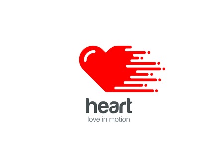 Heart Logo symbol of Love design vector template.
Cardiology Logotype. St. Valentines Day motion icon.のイラスト素材