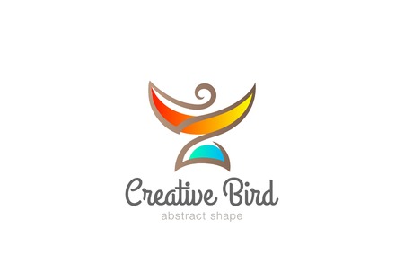 Abstract Bird design vector template.
Colorful concept iconのイラスト素材