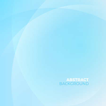 Blue stylish abstract vector background with empty copyspace to enter your text. Curvaceous lines with blur gradient effect.のイラスト素材