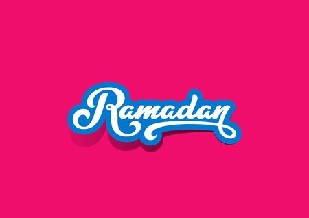 Ramadan text Vector Lettering greeting card design template.
Vintage retro calligraphic typography posterのイラスト素材