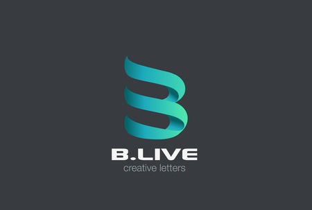 Vector of Letter B ribbon design - ID:1-84399313 - Royalty Free Image ...