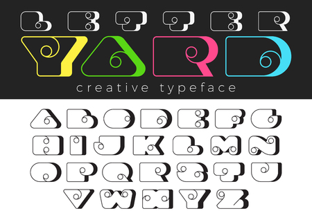 Funny Entertainment Children vector Font designのイラスト素材