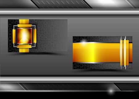 Vector Abstract Creative Business Cards (set template)のイラスト素材