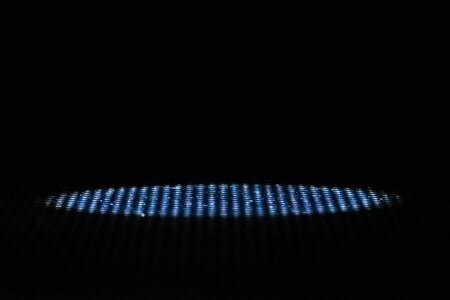 Blue hard light fabric backdrop, spotlight on soft surface material