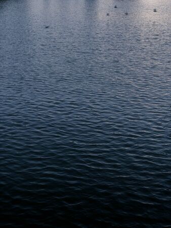 Dark blue Water ripple surface, clam waves background in vertical