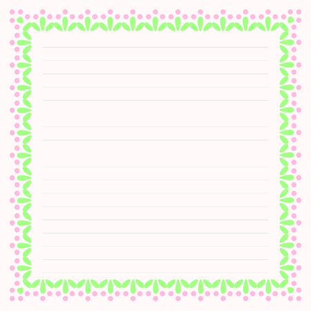 Pastel colors decorative frame designのイラスト素材