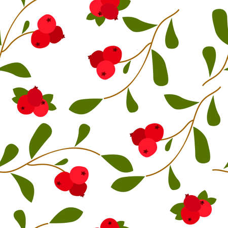 pattern simple cranberries of summer for textile, paper, wallpaper.のイラスト素材