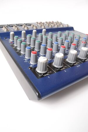A the mixing board of preamp from the bottom.の写真素材