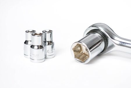 a ratchet isolated on white.
