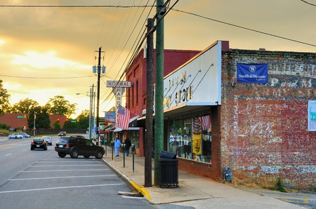 Athens, Georgia - May 14, 2011: Normaltown is an historic district in Athens, Georgia known for housing the venues that started the Careers of R.E.M., the B-52's among others.のeditorial素材