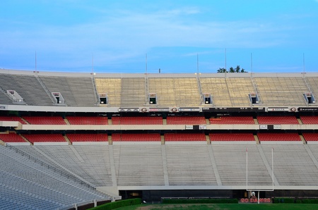 Athens, Georgia - May 29, 2010: Sanford Stadium is home to the University Bulldogs football team.のeditorial素材