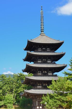 Kofuku-ji is one of the 8 Historic Monuments of Ancient Nara as designated by UNESCO in Nara, Japan.のeditorial素材