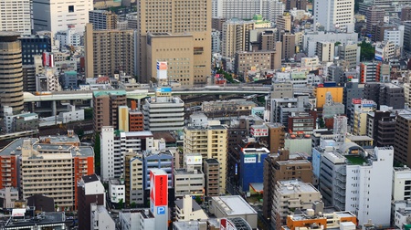 Osaka, Japan - July 13, 2011: With a Metropolitan area of nearly 18 million people, Osaka is Japan's second largest city July 13, 2011 in Osaka, Japan.のeditorial素材