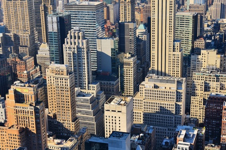 View of midtown Manhattan buildings in New York City.のeditorial素材