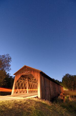 Watson Mill Bridge Est. 1885 at Watson Mill State Park in Comer, Georgia.