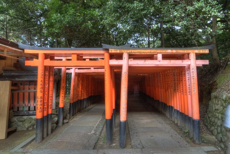 KYOTO, JAPAN - JULY 11, 2011: Fushimi Inari Shrineのeditorial素材