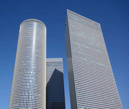 TEL AVIV - FEBRUARY 21: Azrieli Center February 21, 2012 in Tel Aviv, IL. At  187m, the round building is the tallest in Tel Aviv.のeditorial素材