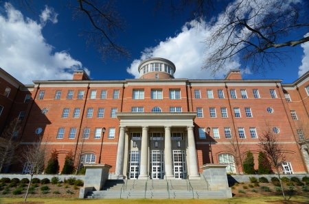 Detail of a modern academic buildingのeditorial素材