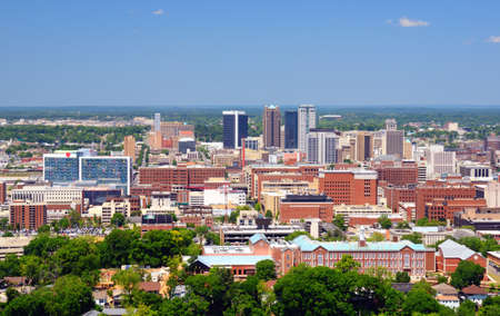 Metropolitan Skyline of downtown Birmingham, Alabama, USA.の写真素材