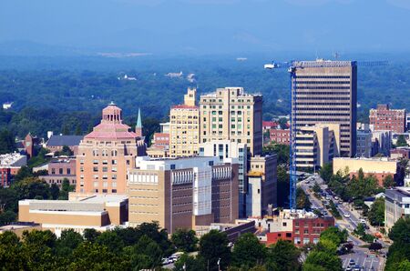 Downtown Asheville, North Carolina'sのeditorial素材