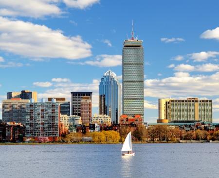 Boston Back Bay Skylineのeditorial素材