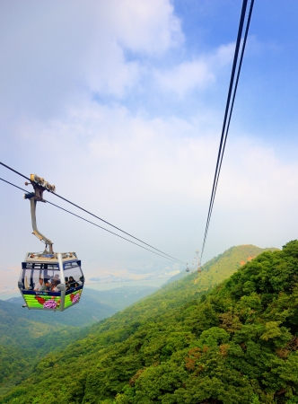 HONG KONG - OCTOBER 15: Ngong Ping Cable Car October 15, 2012 in Hong Kong, PRC. のeditorial素材