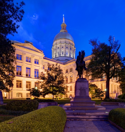 Georgia State Capitol Building in Atlanta, Georgia, USA.のeditorial素材