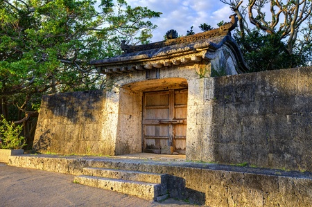 Shuri Castle Wall in Okinawa, Japanのeditorial素材