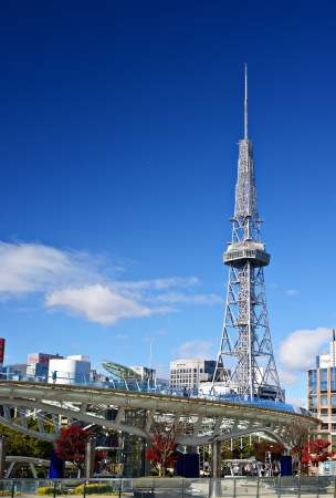 NAGOYA - JANUARY 29: Sakae District January 29, 2013 in Nagoya, JP. The district is the commercial center of the city and home of Nagoya TV Tower.のeditorial素材
