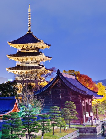 dec 1 Toji Pagoda in Kotyo, Japan.のeditorial素材