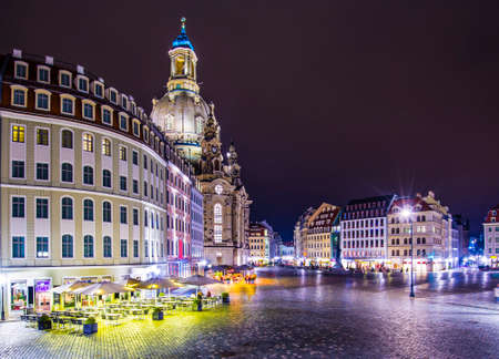 Dresden, Germany at Neumarkt Square.の写真素材