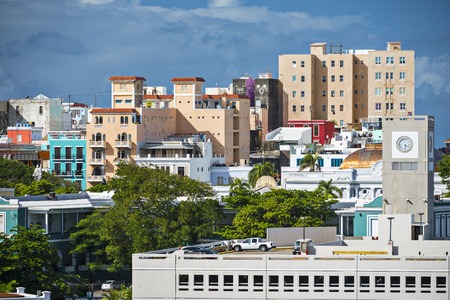 San Juan, Puerto Rico cityscape.の写真素材
