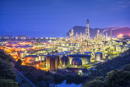 Oil Refineries in Wakayama, Japan.のeditorial素材
