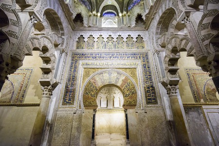 CORDOBA, SPAIN - CIRCA 2014: Mosque-Cathedral of Cordoba. The site underwent conversion from a church to a mosque and back again, with the current cathedral being built into the 10th century mosque.のeditorial素材