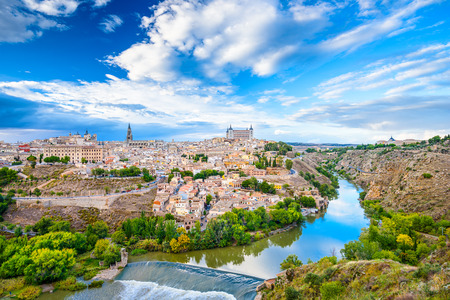 Toledo, Spain old town city skyline.のeditorial素材