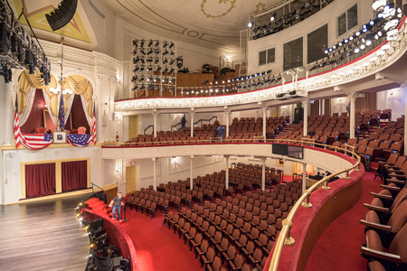 WASHINGTON, D.C. - APRIL 12, 2015: Historic Ford\'s Theatre. The theater is infamous as the site of...