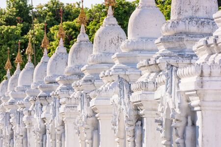 Sandamuni Pagoda Temple stupas in Mandalay, Myanmar.の写真素材