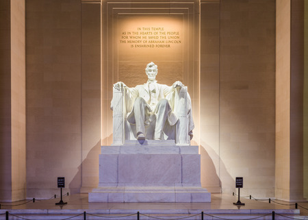 Lincoln Memorial in Washington DC, USA.の写真素材