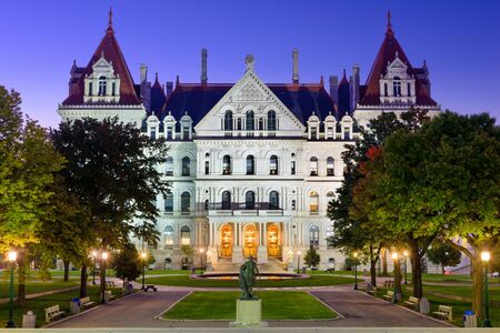 Albany, New York, USA at the New York State Capitol.の写真素材