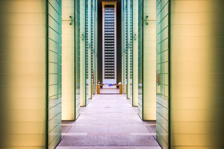 NAGASAKI, JAPAN - MARCH 27, 2017: Peace Memorial Halls for the Atomic Bomb Victims in Nagasaki.のeditorial素材
