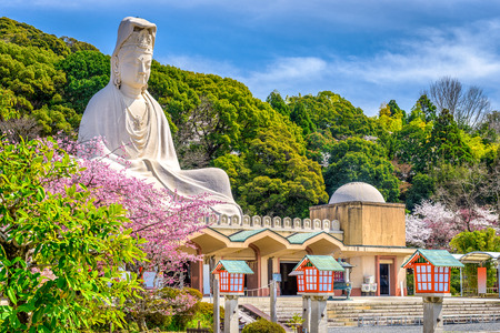 Kyoto, Japan spring at Ryozen Kannon.のeditorial素材