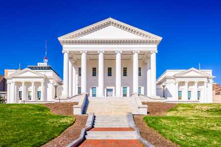 Virginia State Capitol building in Richmond, Vriginia, USA.のeditorial素材