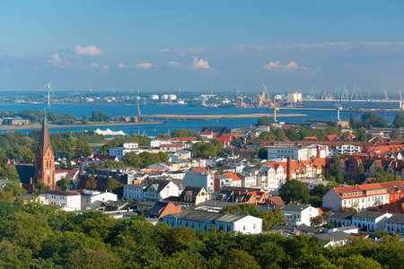 Warnemunde, Germany cityscape on the Baltic Sea.の写真素材