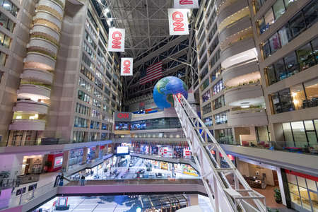 ATLANTA, GEORGIA - JANUARY 25, 2018: CNN Center in Atlanta. The building is world headquarters for CNN.のeditorial素材