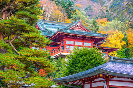 Chuzen-ji Temple in Nikko, Tochigi, Japan during autumn season.のeditorial素材