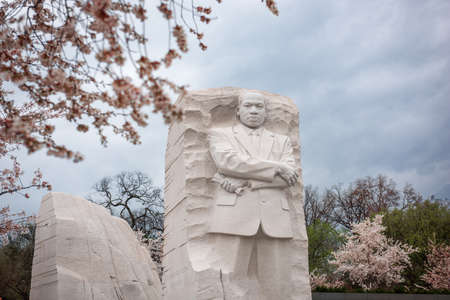 WASHINGTON - APRIL 12, 2015: The memorial to the civil rights leader Martin Luther King, Jr. during...